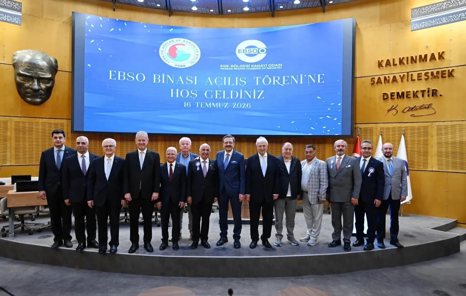 AYSO Başkanı Maraş, EBSO’nun yeni hizmet binasının açılışına katıldı