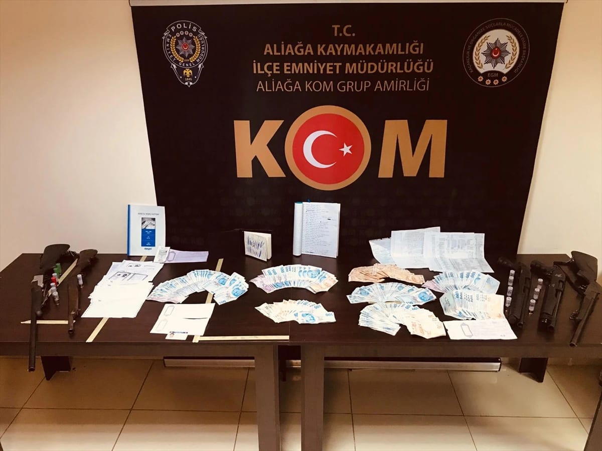 İzmir’de helikopter destekli tefeci operasyonu: 15 gözaltı