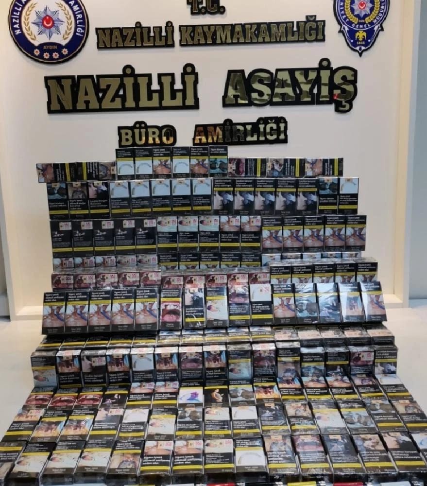 Nazilli’de sigara hırsızları yakalandı