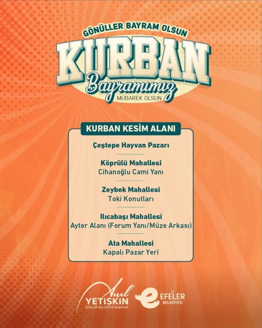 Efeler Belediyesi’nden Kurban Bayramı Öncesi İki Önemli Hizmet