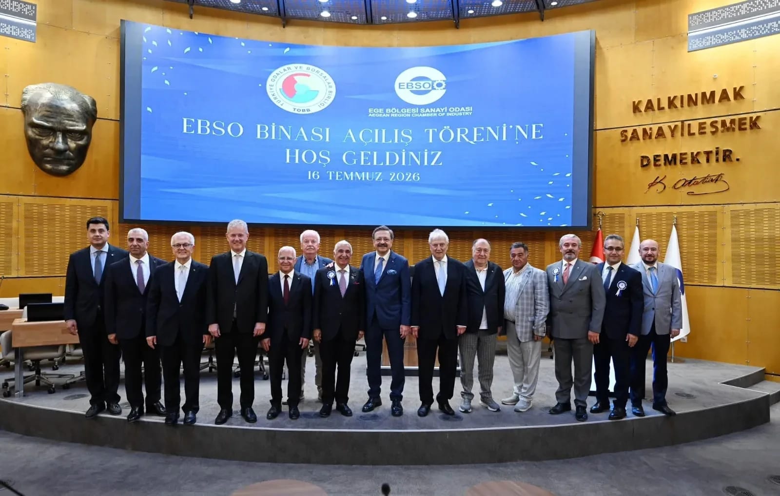 AYSO Başkanı Maraş, EBSO’nun yeni hizmet binasının açılışına katıldı