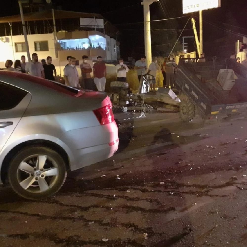 Hatay’da otomobil ile triportör çarpıştı: 1 yaralı
