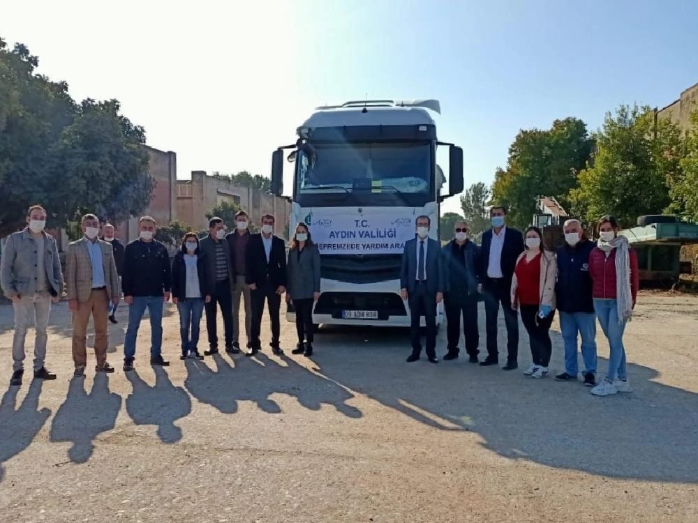 Aydın Valiliği’nden İzmir’deki depremzedelere yardım