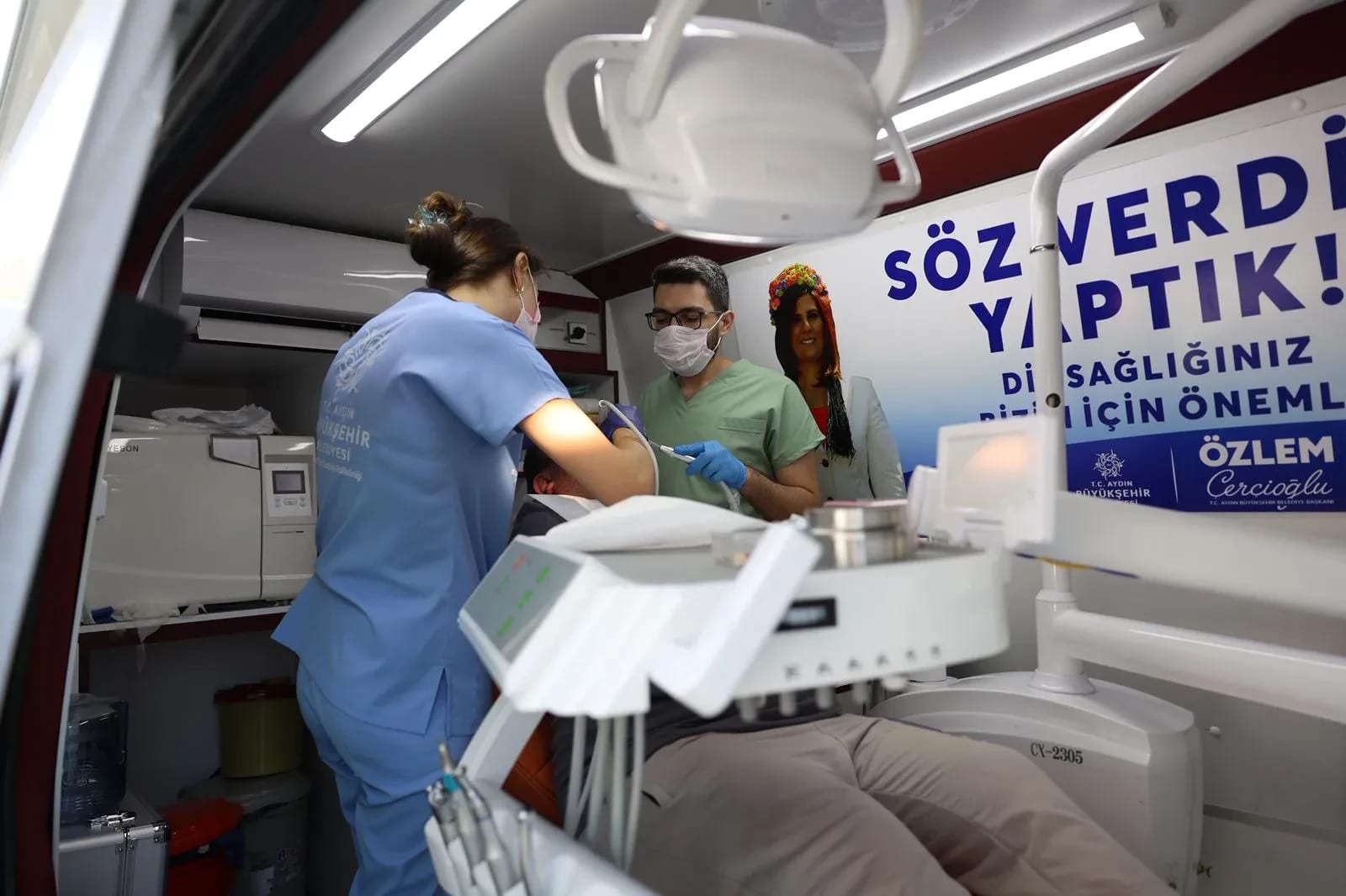 Mobil Diş Kliniği Çine’de Vatandaşlarla Buluştu