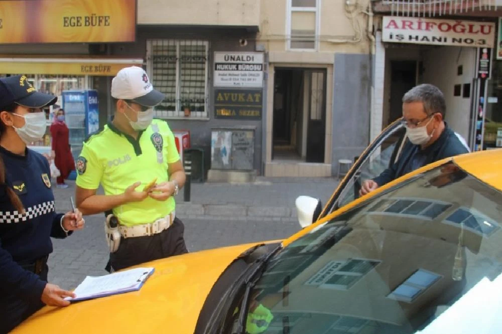 Aydın’da taksi ve toplu taşıma araçlarında hijyen denetimi