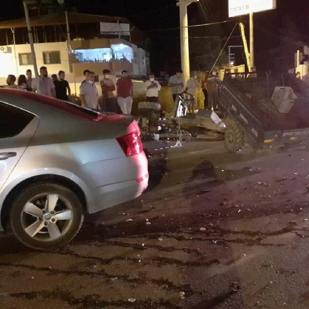 Hatay’da otomobil ile triportör çarpıştı: 1 yaralı