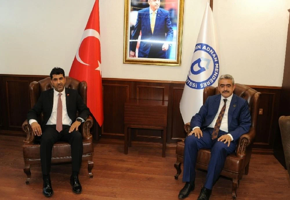 MHP İl Başkanı Alıcık, ADÜ Rektörü Aldemir’i ziyaret etti