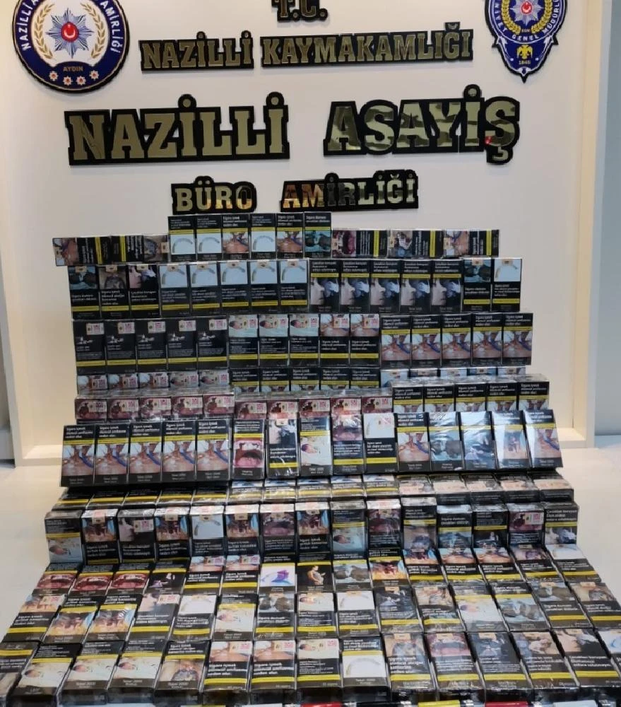 Nazilli’de sigara hırsızları yakalandı