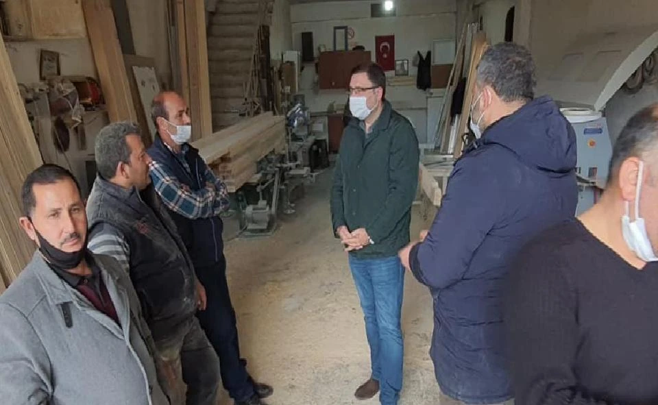 MHP ilçe yönetiminden esnafa yılbaşı ziyareti