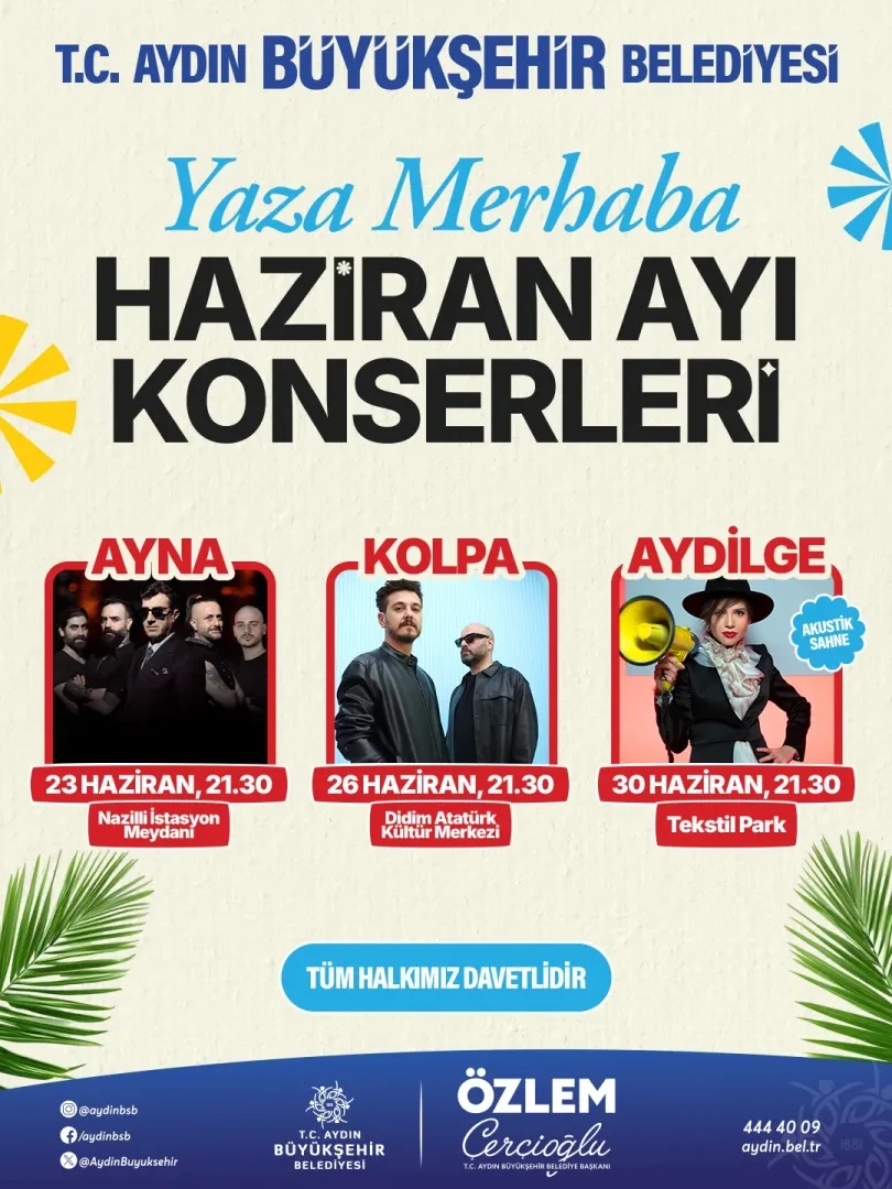 Aydın’da Yaza Merhaba Konserleri Başlıyor